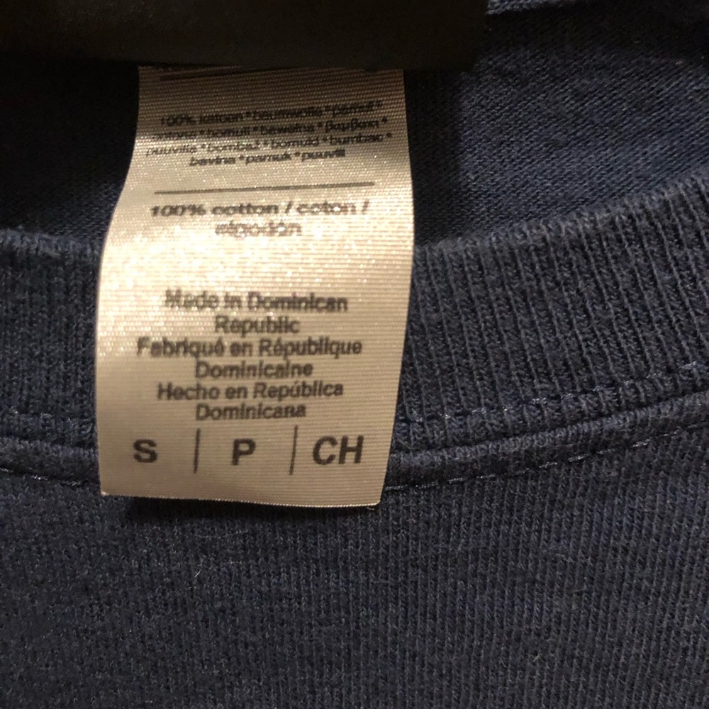 THRASHER magazine dark navy blue logo womens crew neck cotton tshirt size Small - Picture 3 of 4